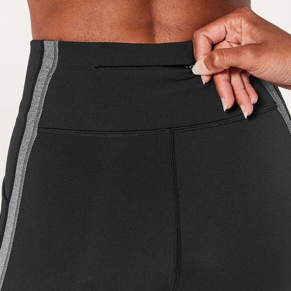 Lululemon Wild Twist 7/8 Tight 25 in. Black Heathered  Gray. Size 6. - Picture 6 of 12